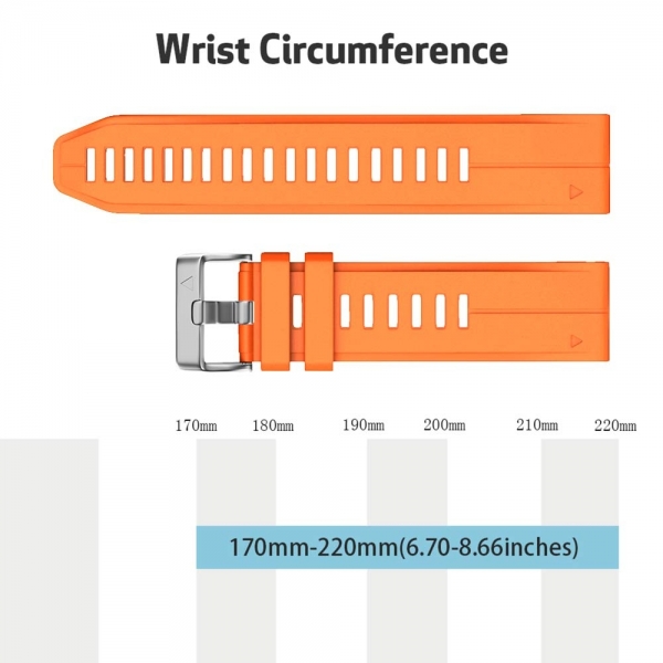 NotoCity Garmin Fenix 5S Plus Silikon Kay-Orange