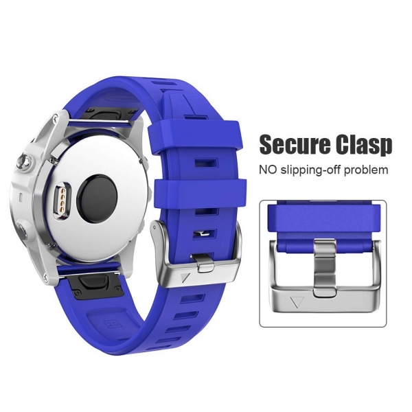 NotoCity Garmin Fenix 5S Plus Silikon Kay-Royal Blue