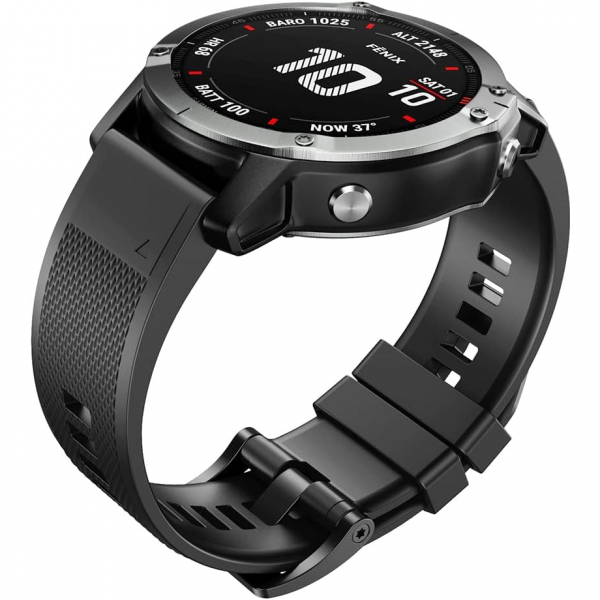 ANCOOL Garmin Fenix 7X/6X/5X Uyumlu Kay -Black