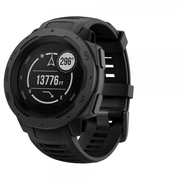 NotoCity Garmin Instinct Silikon Kay-Black