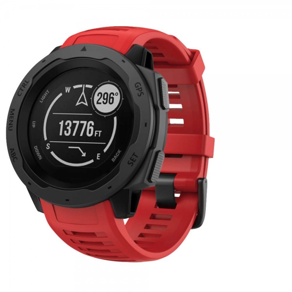 NotoCity Garmin Instinct Silikon Kay-Red