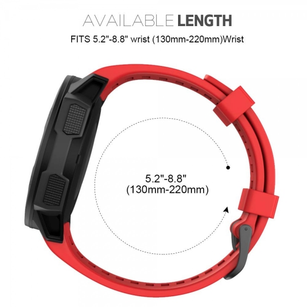 NotoCity Garmin Instinct Silikon Kay-Red