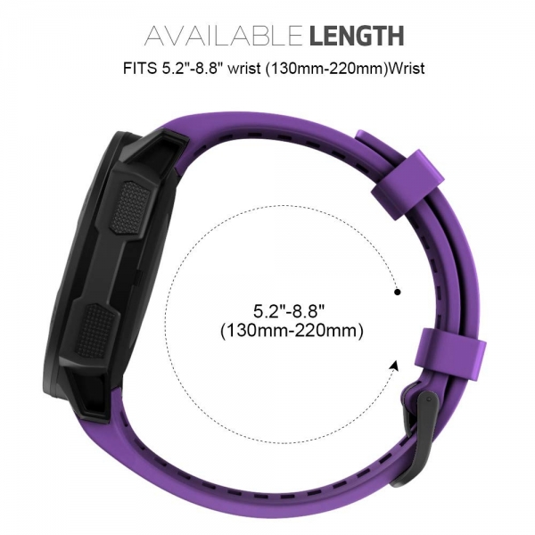 NotoCity Garmin Instinct Silikon Kay-Purple