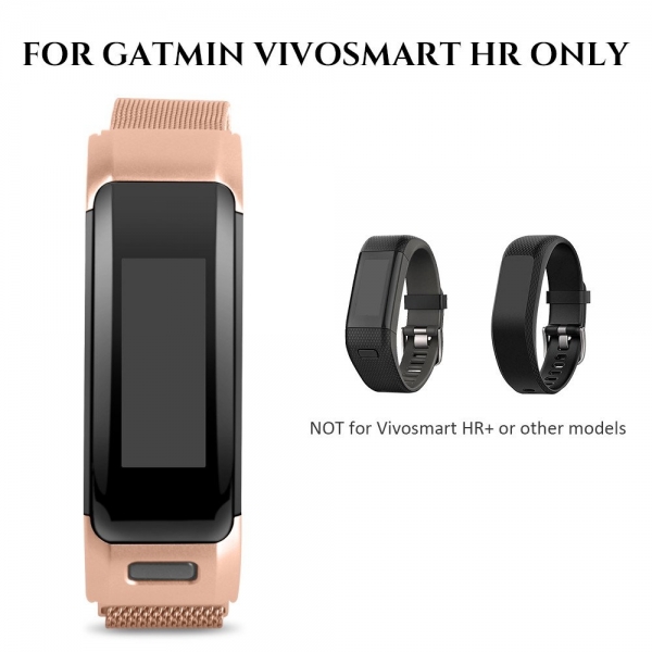 NotoCity Garmin Vivosmart HR elik Kay (Small)-Rose Gold