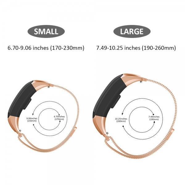 NotoCity Garmin Vivosmart HR elik Kay (Small)-Rose Gold