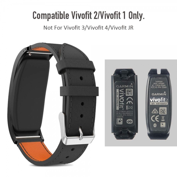 NotoCity Garmin Vivofit 2 Deri Kay-Black