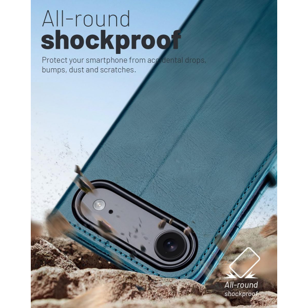 OCASE Apple iPhone Air C�zdan K�l�f-Peacock Blue