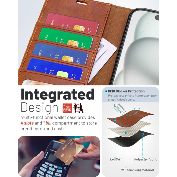 OCASE Apple iPhone Air C�zdan K�l�f-Brown