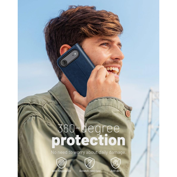 OCASE Apple iPhone Air C�zdan K�l�f-Blue