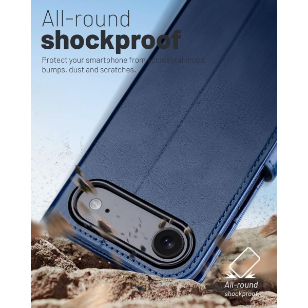 OCASE Apple iPhone Air C�zdan K�l�f-Blue