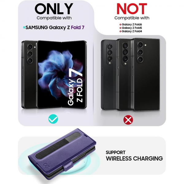 OCASE Samsung Galaxy Z Fold 7 Klf-Purple
