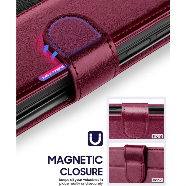 OCASE Samsung Galaxy Z Fold 7 Klf-Burgundy