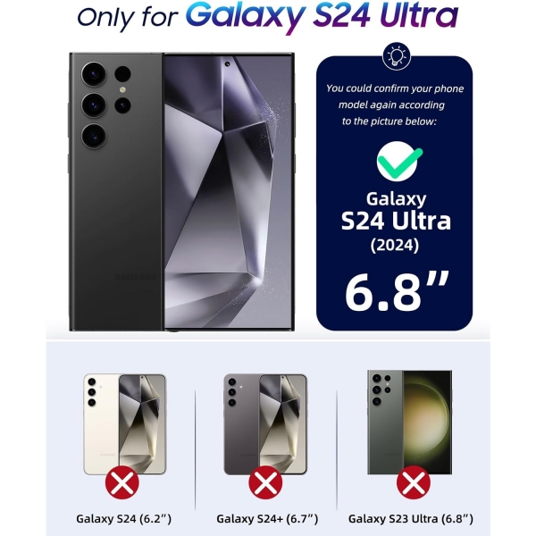 OCASE Galaxy S24 Ultra Deri Czdan Klf- Pink