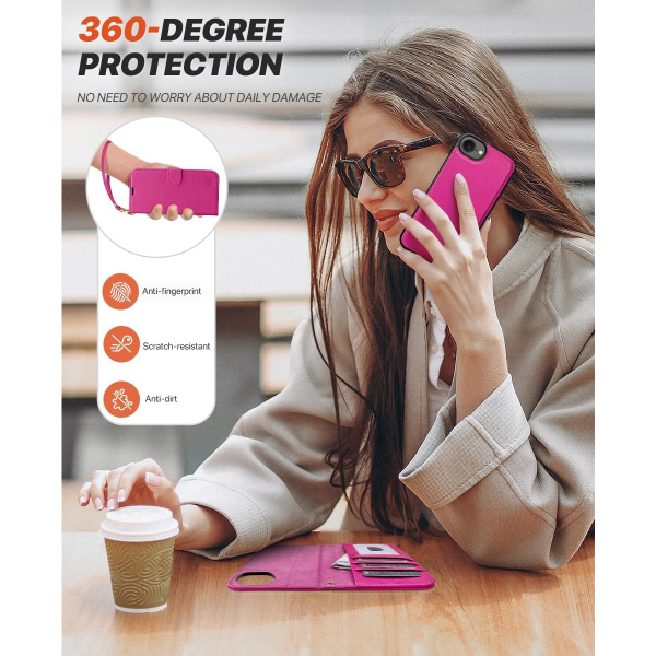 OCASE Apple iPhone 16e Czdan Klf-Rose 
