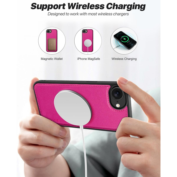 OCASE Apple iPhone 16e Czdan Klf-Rose 