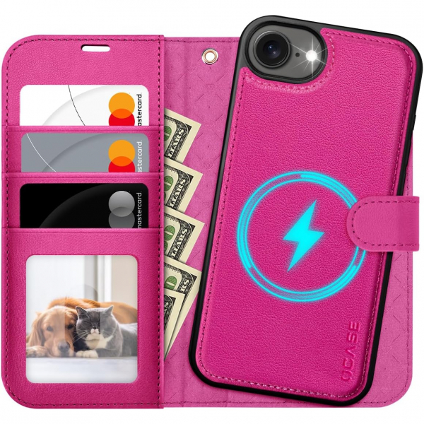 OCASE Apple iPhone 16e Czdan Klf-Rose 