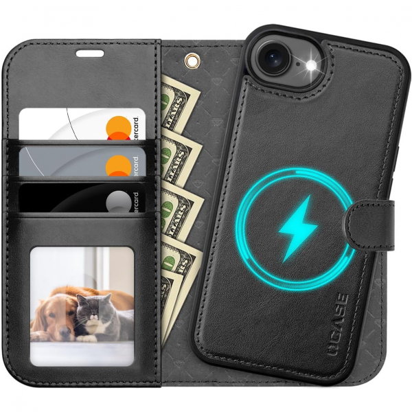 OCASE Apple iPhone 16e Czdan Klf-Black