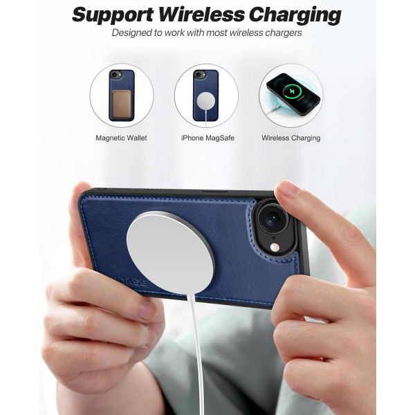 OCASE Apple iPhone 16e Czdan Klf-Blue