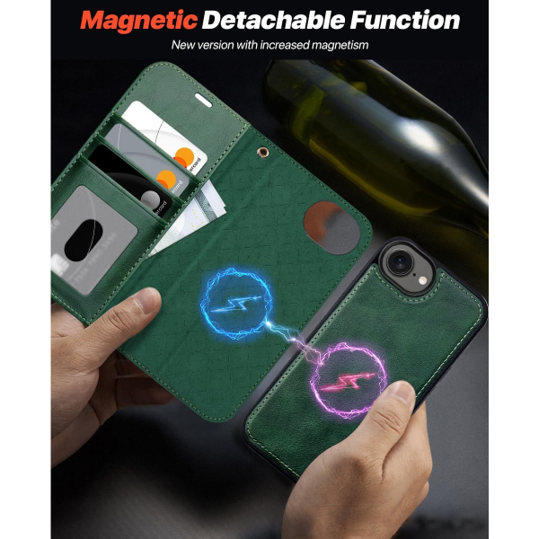 OCASE Apple iPhone 16e Czdan Klf-Blackish Green