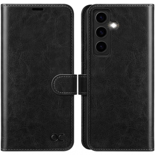 OCASE Galaxy S24 Deri Czdan Klf-Black