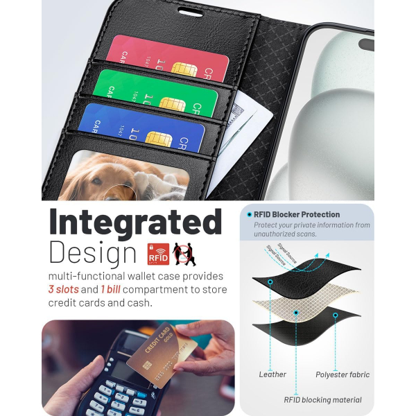 OCASE Apple iPhone 17 Czdan Klf-Black