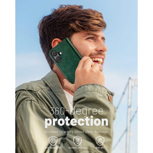 OCASE Apple iPhone 17 Czdan Klf-Blackish Green