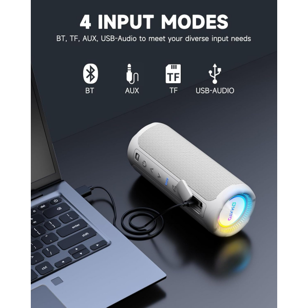 OHAYO Tanabilir Bluetooth Hoparlr-White