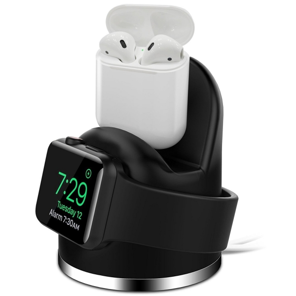 OLEBR Apple Watch/Airpods/iPhone arj Stand-Black