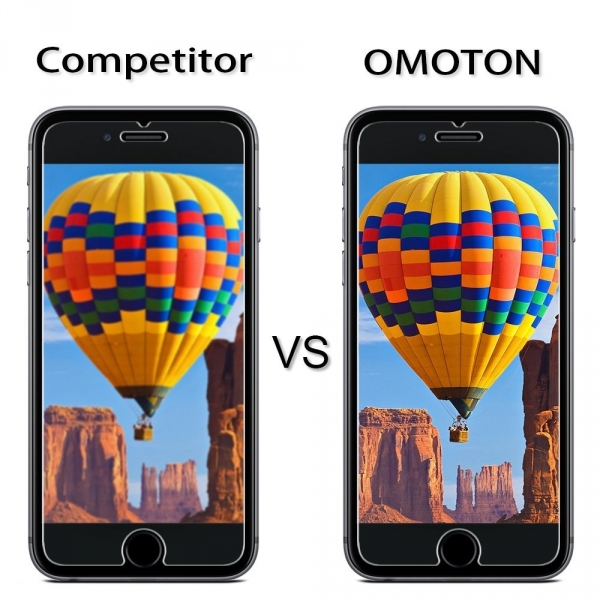 OMOTON Apple iPhone 6 / 6S Temperli Cam Ekran Koruyucu (2 Adet)
