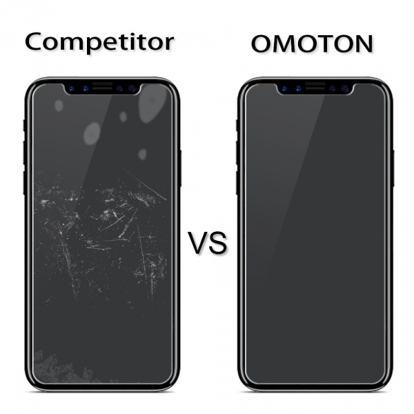 OMOTON Apple iPhone X Temperli Cam Ekran Koruyucu (2 Adet)