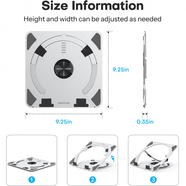 OMOTON 360 Dnen Tabanl Laptop Stand 