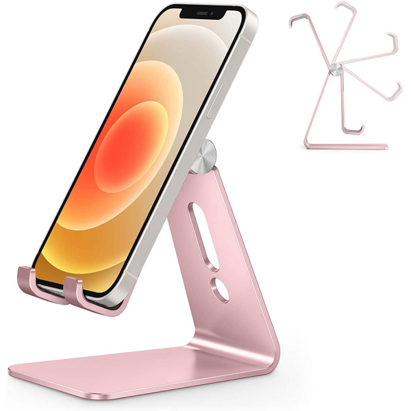 OMOTON C2 Alminyum Telefon Stand-Rose Gold