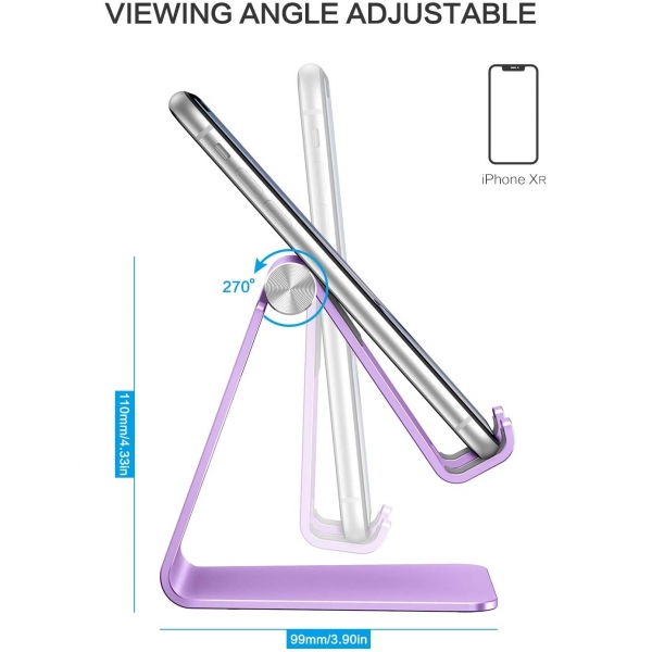 OMOTON C2 Alminyum Telefon Stand-Purple