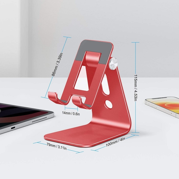 OMOTON C3 Alminyum Telefon Stand-Red