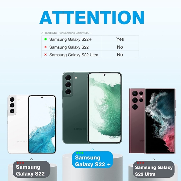 OMOTON Galaxy S22 Plus Temperli Cam Ekran ve Kamera Koruyucu (5 Adet)