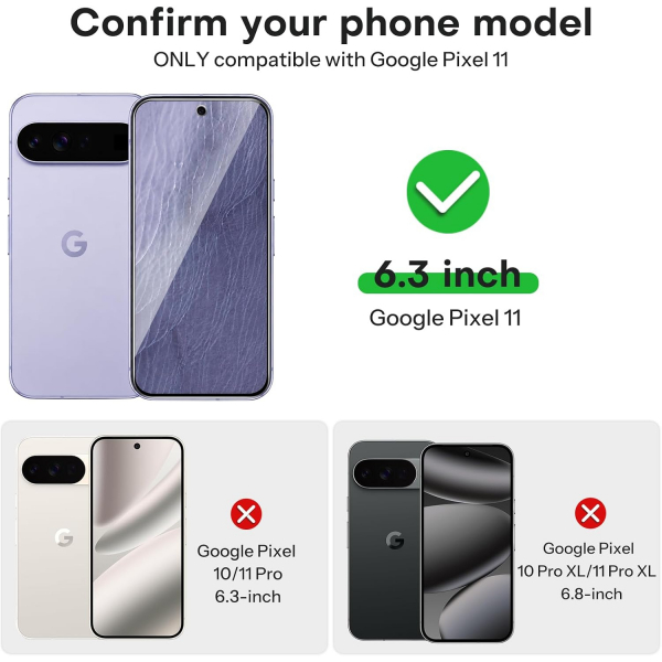 OMOTON Google Pixel 11 Ekran Koruyucu (3 Adet)