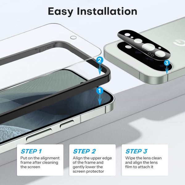 OMOTON Google Pixel 11 Pro XL Ekran Koruyucu (3 Adet)