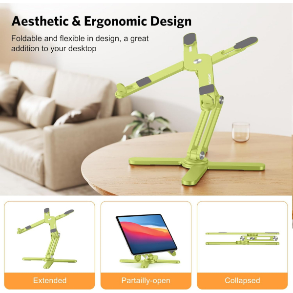 OMOTON LA10 360 D�nebilen Laptop Stand�-Citron