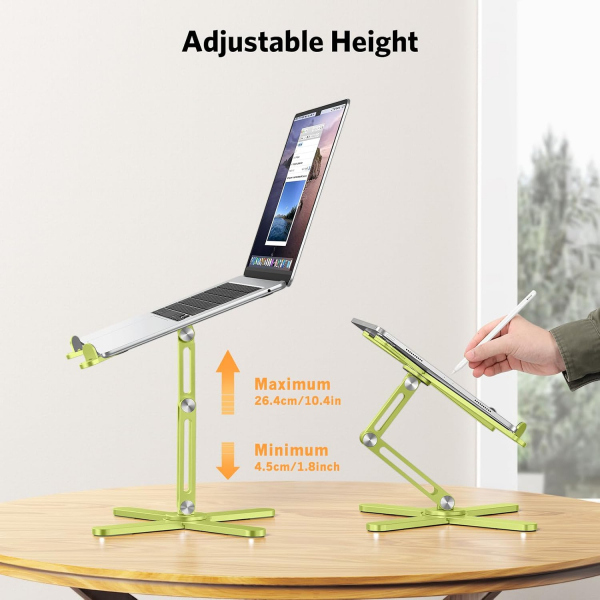 OMOTON LA10 360 D�nebilen Laptop Stand�-Citron