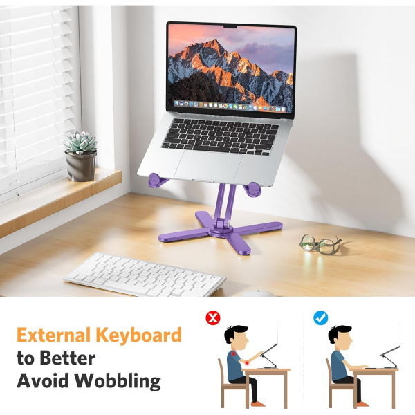 OMOTON LA10 360 D�nebilen Laptop Stand�-Purple