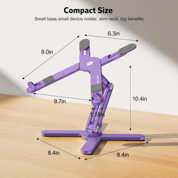 OMOTON LA10 360 D�nebilen Laptop Stand�-Purple