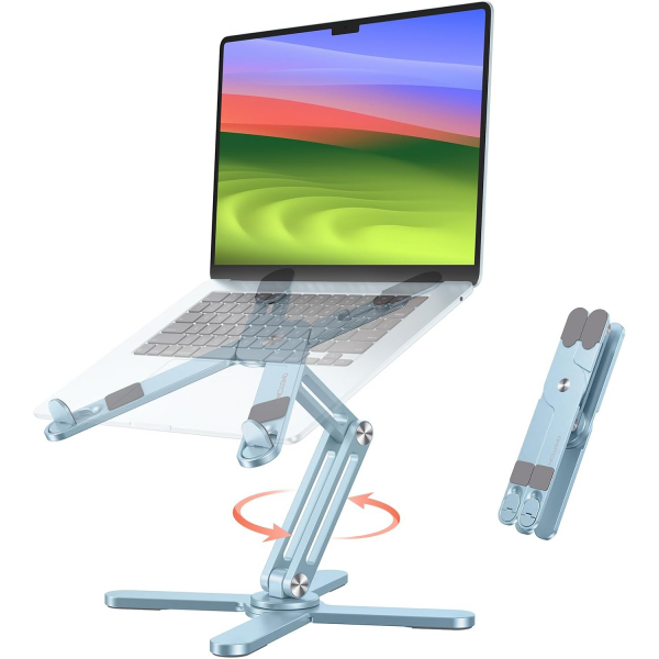 OMOTON LA10 360 D�nebilen Laptop Stand�-Sky Blue