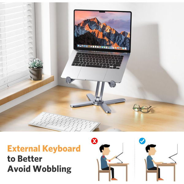 OMOTON LA10 360 D�nebilen Laptop Stand�-Space Gray