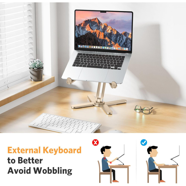 OMOTON LA10 360 D�nebilen Laptop Stand�-Gold