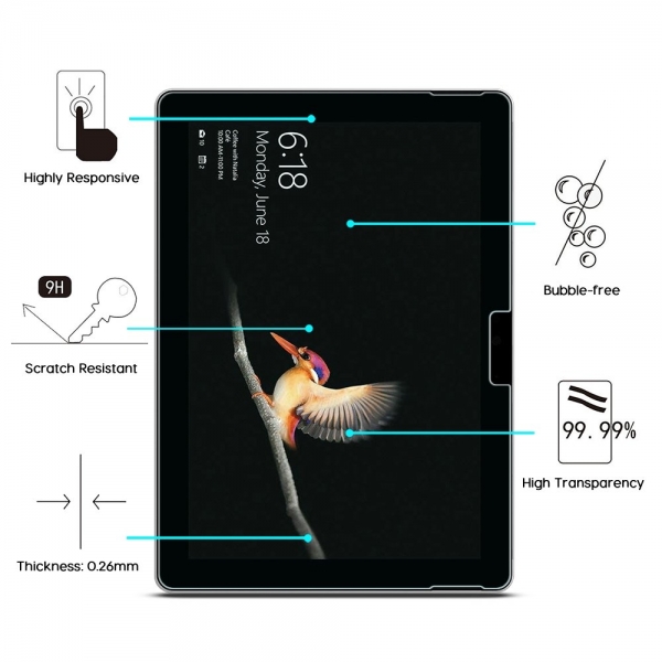 OMOTON Microsoft Surface Go Cam Ekran Koruyucu (2Adet)