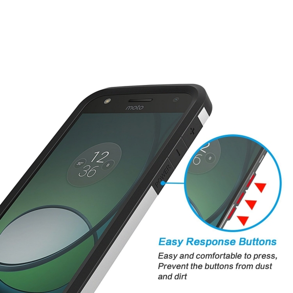 OMOTON Motorola Moto Z Play Klf-Silver
