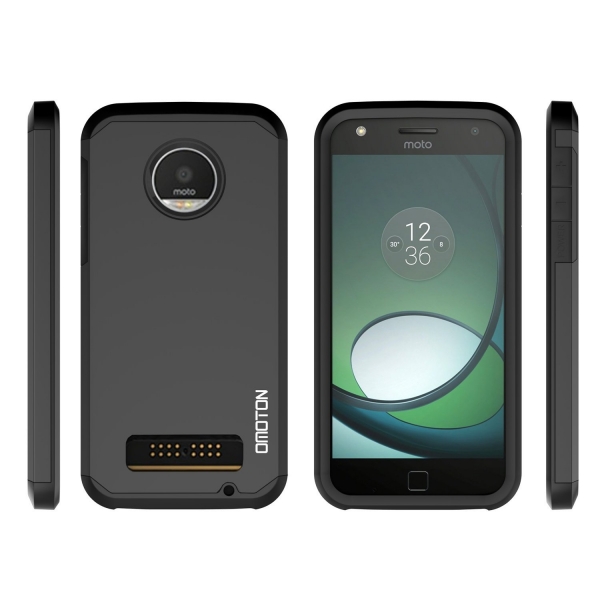OMOTON Motorola Moto Z Play Klf-Black