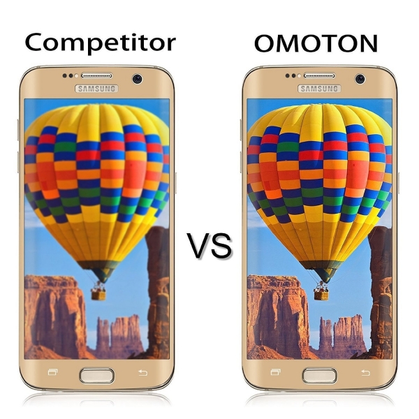 OMOTON Samsung Galaxy S7 Edge Cam Ekran Koruyucu