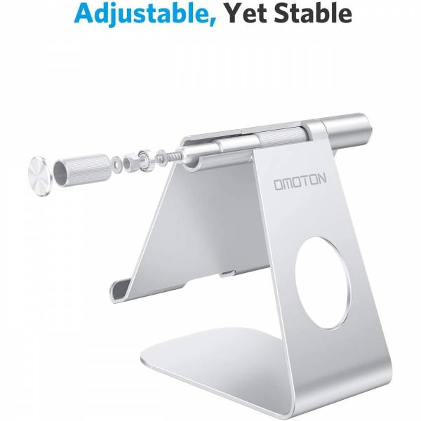 OMOTON T1 Alminyum iPad Stand-Silver