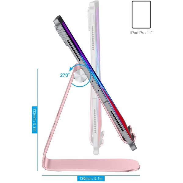 OMOTON T1 Alminyum iPad Stand-Rose Gold